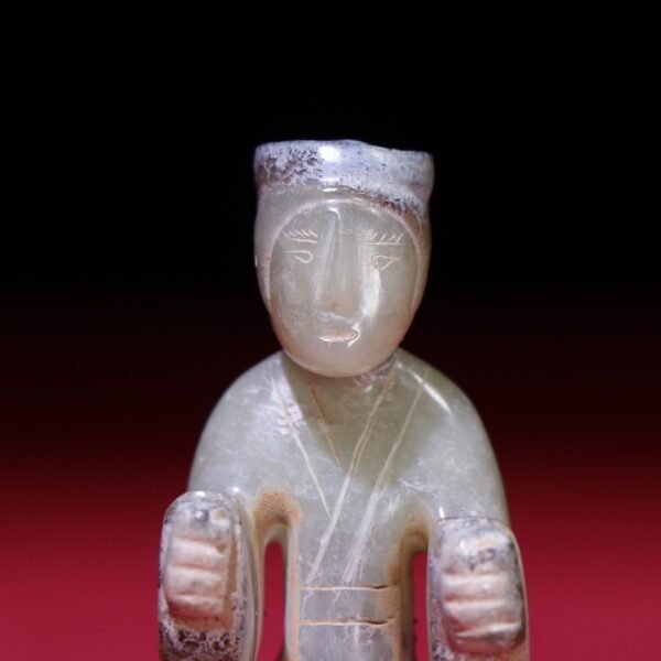 old collection, Han Dynasty raw pit seed jade noble - Image 7