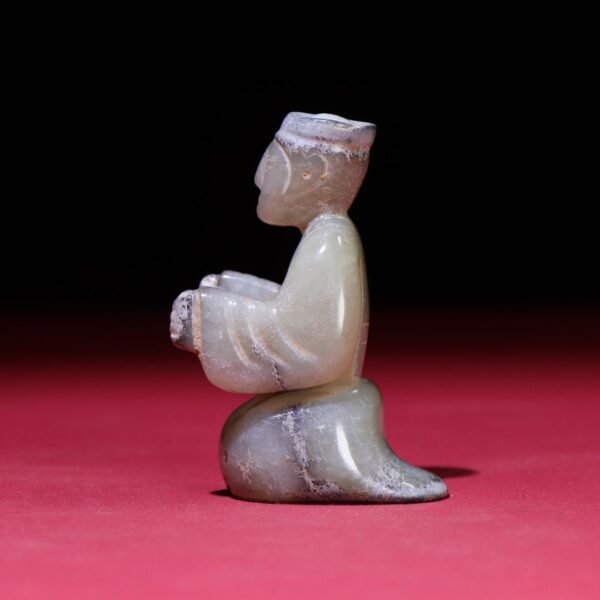 old collection, Han Dynasty raw pit seed jade noble - Image 6