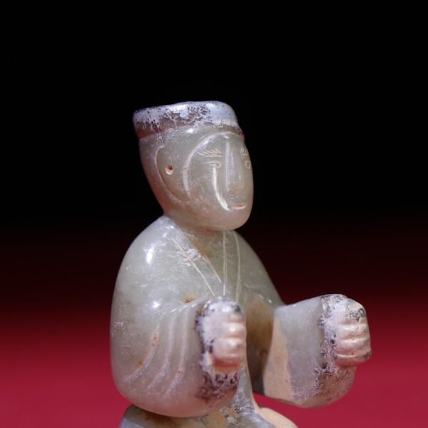 old collection, Han Dynasty raw pit seed jade noble - Image 3