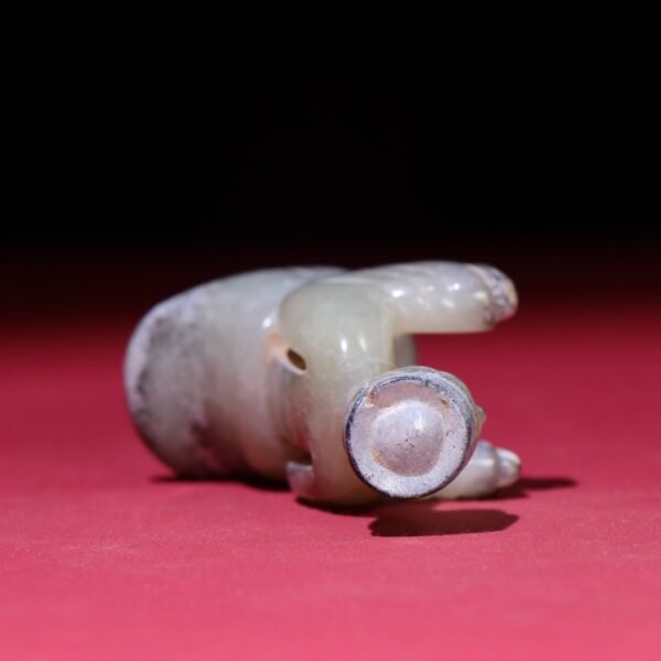 old collection, Han Dynasty raw pit seed jade noble - Image 2