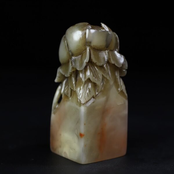 Old collection of Shoushan stone flower blooming wealth seal - Image 2