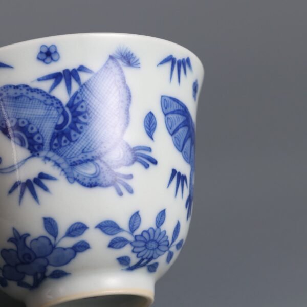 cups with butterfly patterns made in the Guangxu period of the Qing Dynasty - Image 6