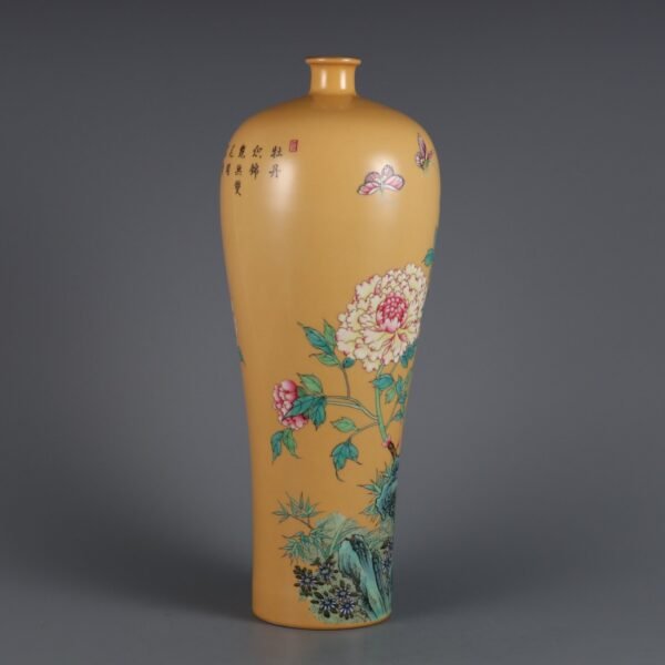 flower and bird patterns and poems made in the Qianlong period of the Qing Dynasty - Image 2