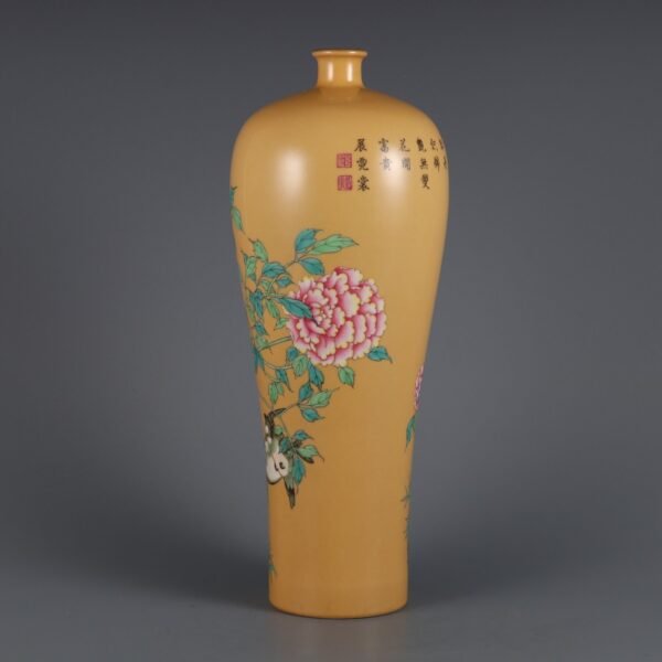 flower and bird patterns and poems made in the Qianlong period of the Qing Dynasty - Image 3