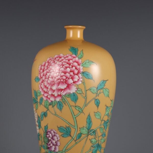 flower and bird patterns and poems made in the Qianlong period of the Qing Dynasty - Image 4