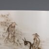 Qing Dynasty Yongzheng Period Ink and Color Du Pu Spring Outing Brush Holder - Image 6