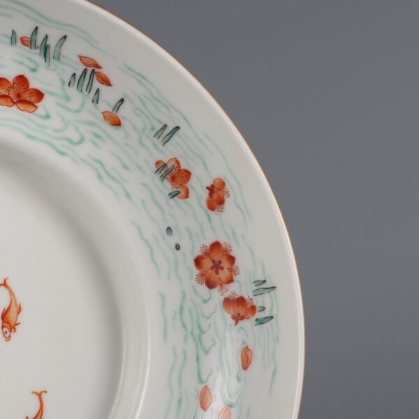flowers and flowing water folded edge plate made in the Qianlong period of the Qing Dynasty - Image 5