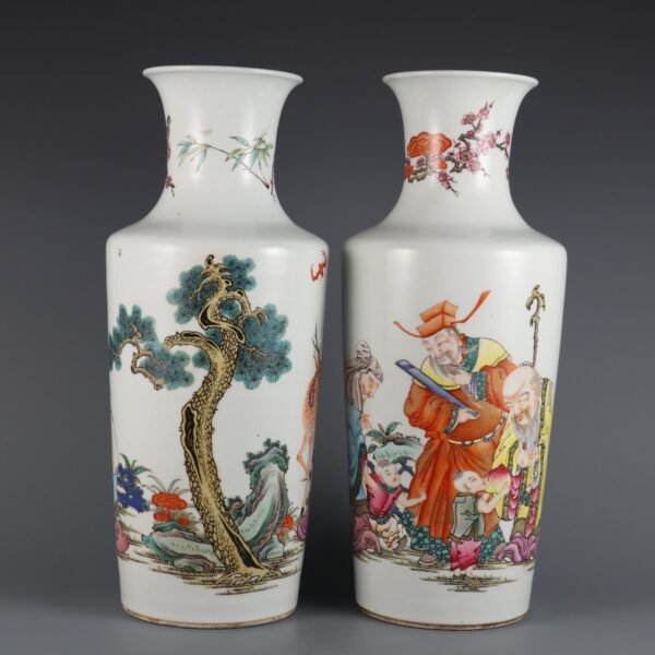three-star shining Guanyin vases made in the Yongzheng period of the Qing Dynasty - Image 2