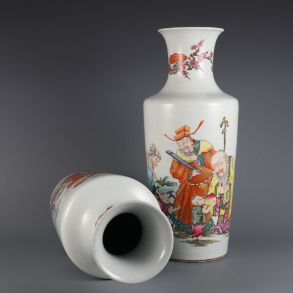 three-star shining Guanyin vases made in the Yongzheng period of the Qing Dynasty - Image 5