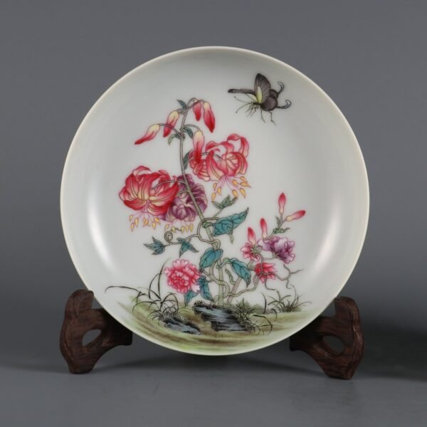 four seasons flower small plates made in the Yongzheng period of the Qing Dynasty - Image 4