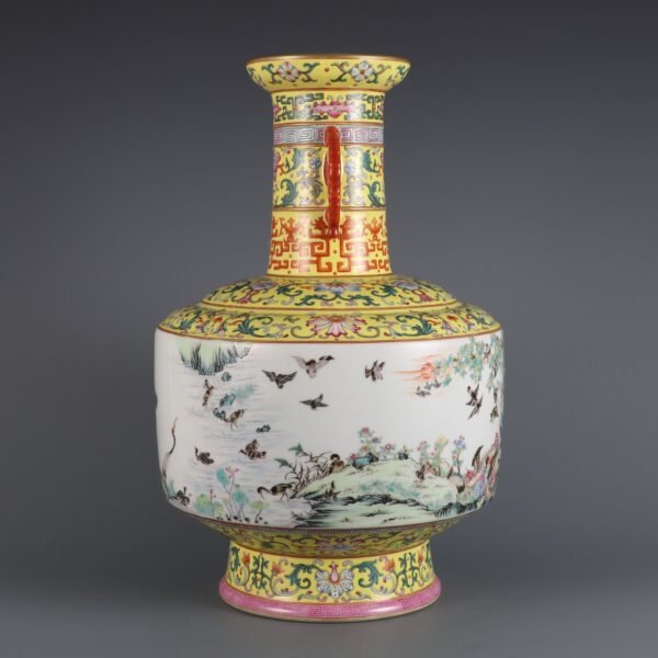picture of birds paying homage to the phoenix, made in the Qianlong period of the Qing Dynasty - Image 5