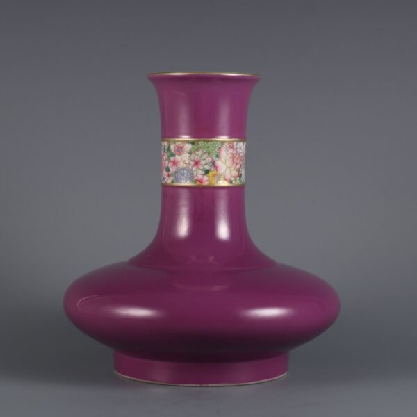 flower pattern mustard vase made in the Yongzheng period of the Qing Dynasty - Image 6