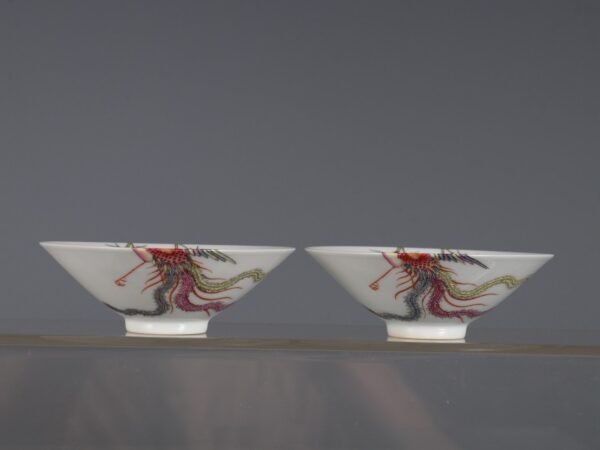Phoenix bamboo cups with bamboo hats made in the Qianlong period of the Qing Dynasty - Image 6