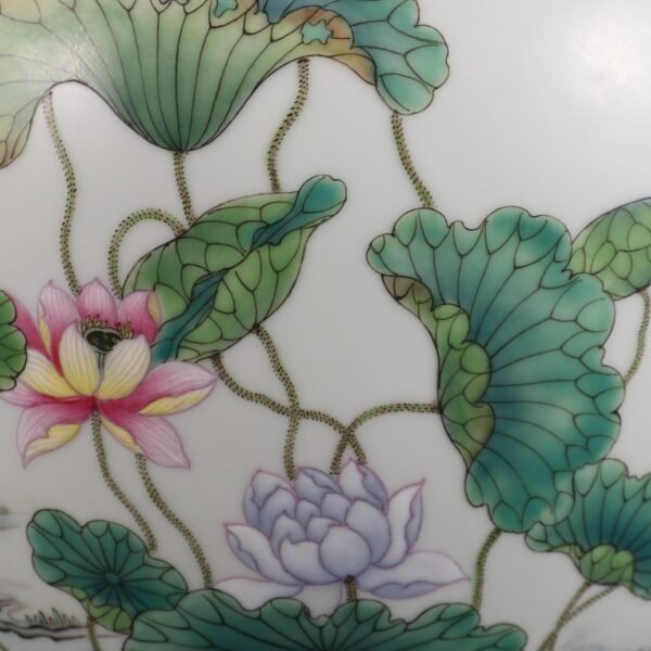 Qing Dynasty Qianlong period pink lotus pattern animal ears arhat vase - Image 8