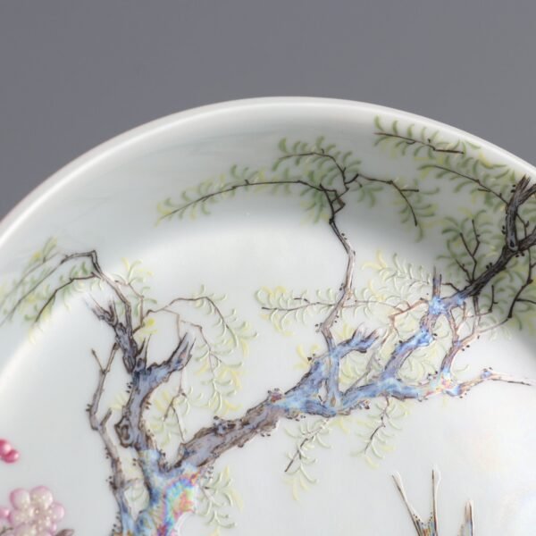 spring swallows in apricot forest, made in the Yongzheng period of the Qing Dynasty - Image 4