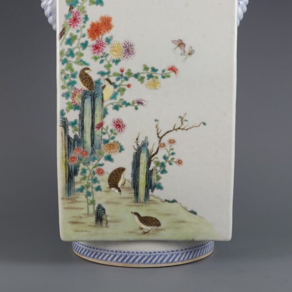 flower and bird patterns and elephant ears, made in the Qianlong period of the Qing Dynasty - Image 6