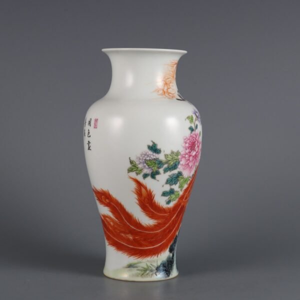 phoenix and peony patterns made in the Yongzheng period of the Qing Dynasty - Image 4