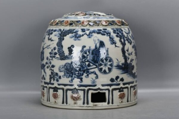 Yuan Dynasty blue and white pinched flower Guiguzi yurt