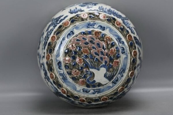 Yuan Dynasty blue and white pinched flower Guiguzi yurt - Image 4