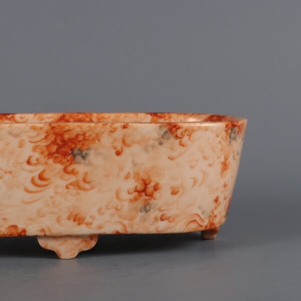 glaze washbasin with inscriptions made in the Qianlong period of the Qing Dynasty - Image 7