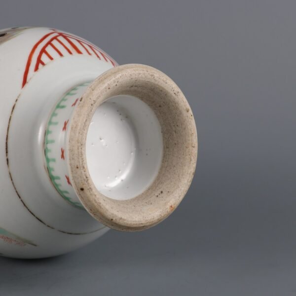 Qing Kangxi Period Five-color Figure Story Appreciation Vase - Image 3