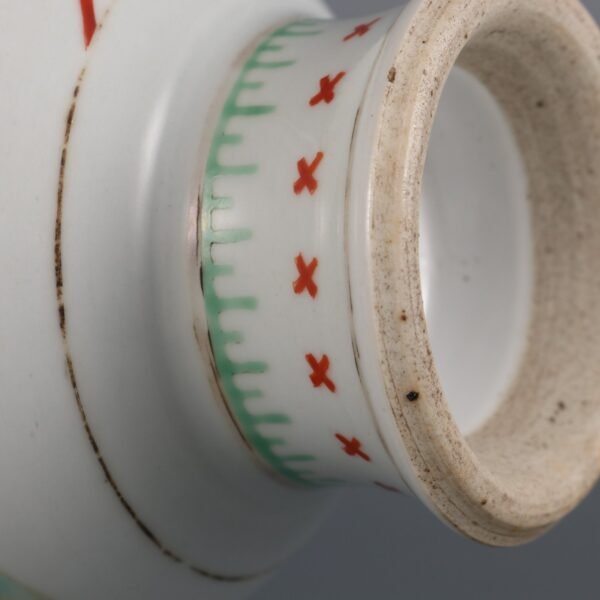 Qing Kangxi Period Five-color Figure Story Appreciation Vase - Image 5