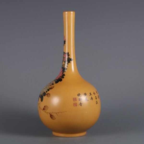 poem-inscribed vase made in the Yongzheng period of the Qing Dynasty - Image 5