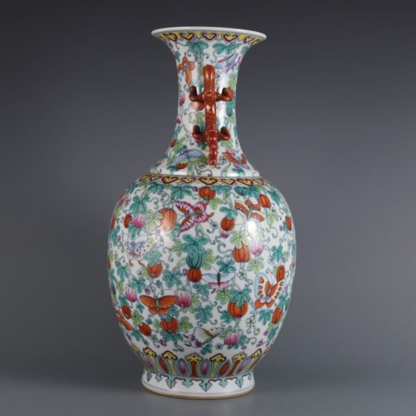 double-glazed dragon-ear vase made in the Qianlong period of the Qing Dynasty - Image 6