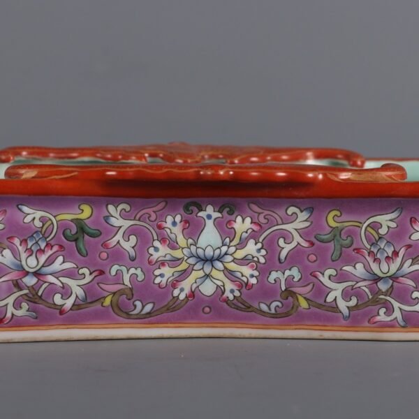 passionflower pattern washbasin made in the Qianlong period of the Qing Dynasty - Image 6