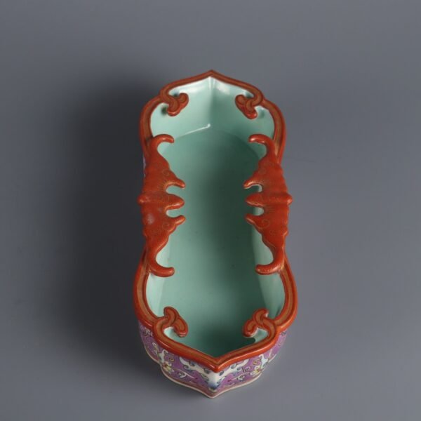 passionflower pattern washbasin made in the Qianlong period of the Qing Dynasty - Image 7