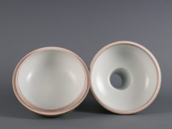 passionflower pattern eight-character ear lid cup made in the Qianlong period of the Qing Dynasty - Image 7