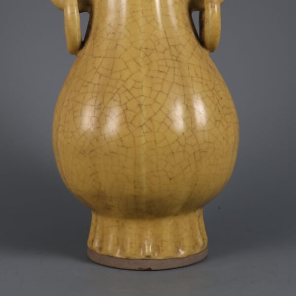 Ming Dynasty Geyao double-eared vase - Image 6