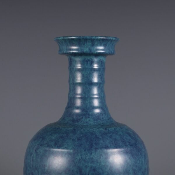 Qing Yongzheng Rujun glaze spiral pattern appreciation vase - Image 6