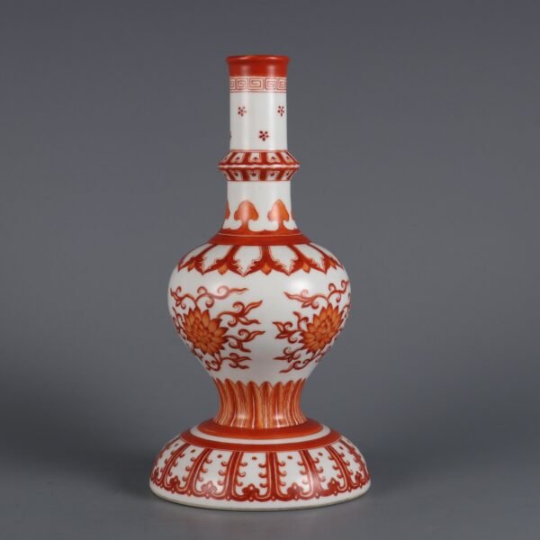 passionflower-patterned nectar bottles made in the Yongzheng period of the Qing Dynasty - Image 6