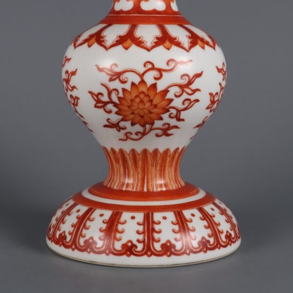 passionflower-patterned nectar bottles made in the Yongzheng period of the Qing Dynasty - Image 7