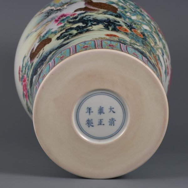 flower and bird patterns and inscriptions in the Yongzheng period of the Qing Dynasty - Image 9
