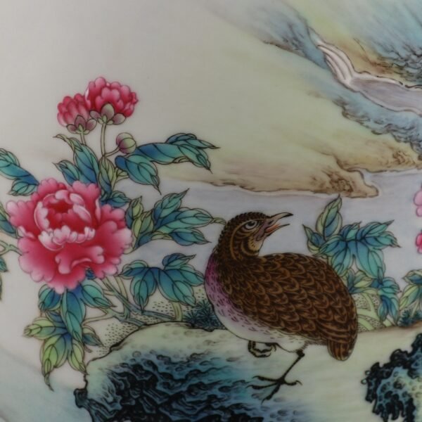 flower and bird patterns and inscriptions in the Yongzheng period of the Qing Dynasty - Image 8