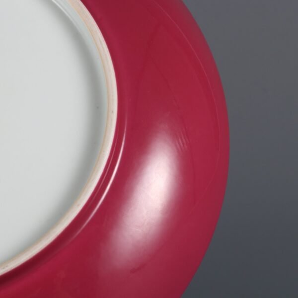 red glaze and powder-colored enamels, made in the Yongzheng period of the Qing Dynasty - Image 3
