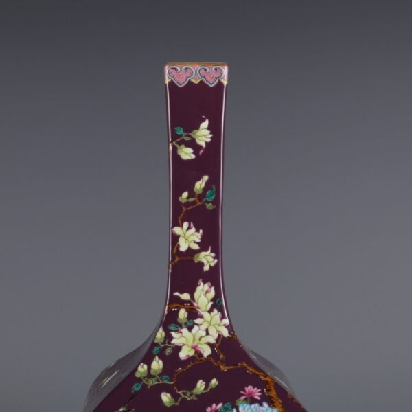 enamel patterns and poems, made in the Yongzheng period of the Qing Dynasty - Image 4