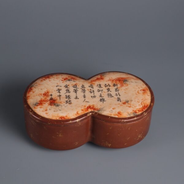 Qing Dynasty Qianlong Period Bronze Glaze Gold Sprinkled Window Stone Pattern