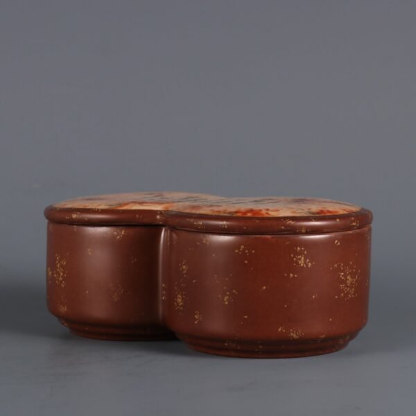 Qing Dynasty Qianlong Period Bronze Glaze Gold Sprinkled Window Stone Pattern - Image 8