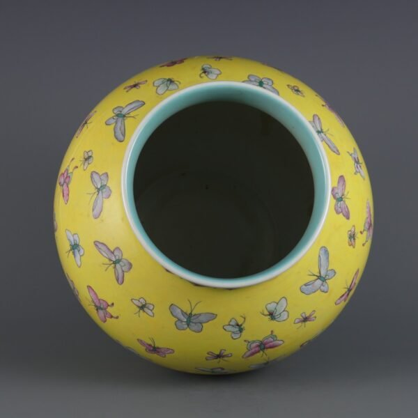 jar with butterfly patterns made in the Guangxu period of the Qing Dynasty - Image 3