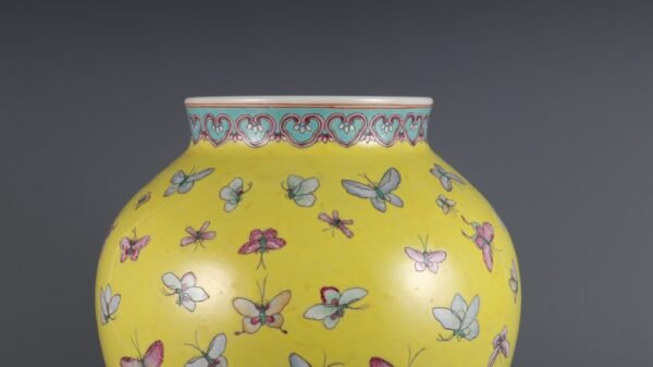jar with butterfly patterns made in the Guangxu period of the Qing Dynasty - Image 5