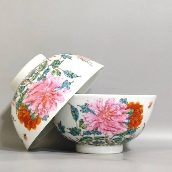Qing Dynasty Yongzheng Peony Bowl