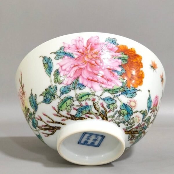 Qing Dynasty Yongzheng Peony Bowl - Image 7