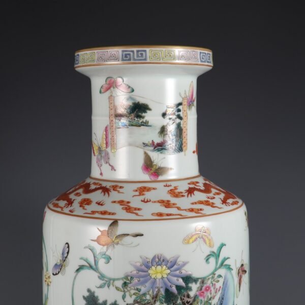 hundred butterflies and auspicious decoration, made in the Qianlong period of the Qing Dynasty - Image 4