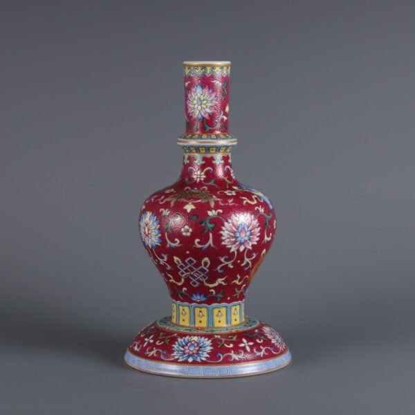 eight-treasure-patterned nectar bottles, made in the Yongzheng period of the Qing Dynasty - Image 5