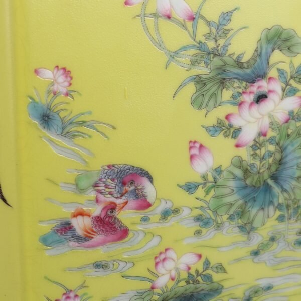 yellow ground and four seasons pattern, made in Qianlong Period of Qing Dynasty - Image 5