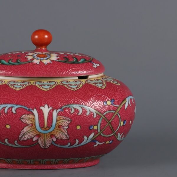 Passionflower-Pattern Water Pitcher Made in the Qianlong Period of the Qing Dynasty - Image 6