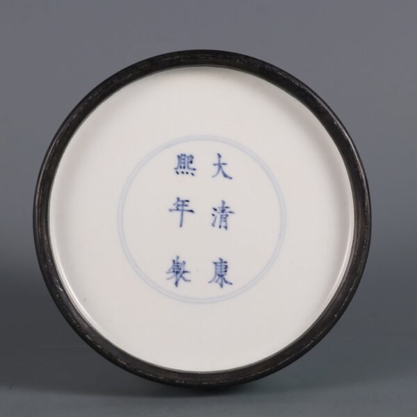 pattern horseshoe washbasin made in the Kangxi period of the Qing Dynasty - Image 9